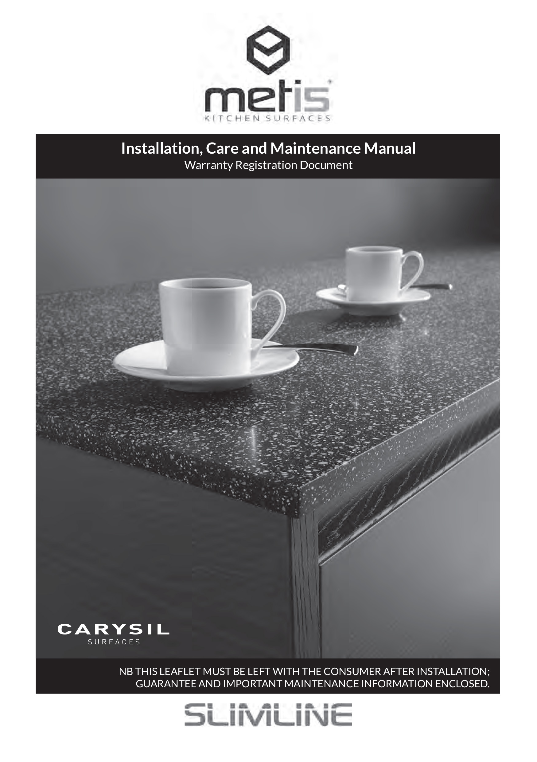 metis® Installation, Care & Maintenance Manual